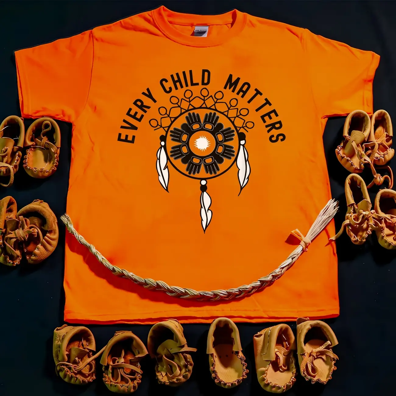 Every Child Matters Dreamcatcher For Orange Shirt Day Unisex T-Shirt/Hoodie/Sweatshirt 269 Fabric Top