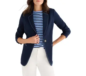 NIC+ZOE Sleek Stretch Accent Stitch Blazer