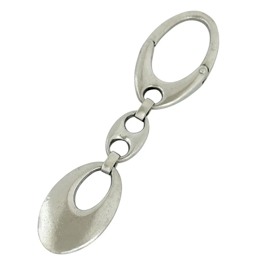 Pre-owned Tiffany & Co. Sterling Silver 925 (Ag925) Small Leather Goods Silver Key Holder