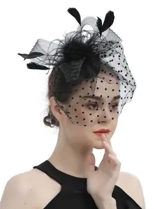 1PC Women's Floral Turban Hat, All-Over Print Fitted Party Hat, Ideal for Funerals, Tea Parties, Carnivals, Halloween, and Tea Party Headwear