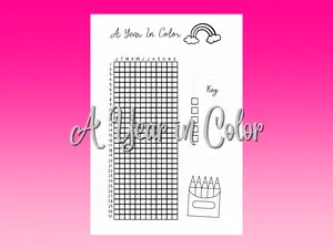 A Year In Color Journal Spread Insert