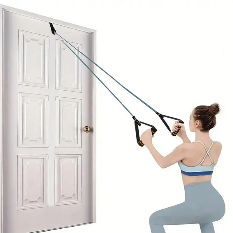 Multifunctional Resistance Band, 10-40 Lbs, Detachable Arm Strengthener, Comfortable Handle, Door Anchor, Ideal for Home Fitness