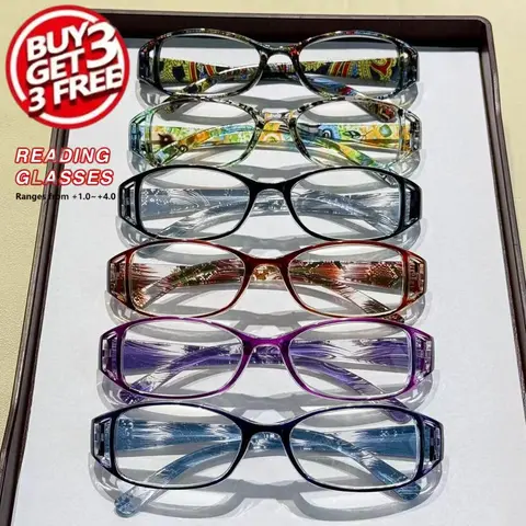 Reading Glasses, Reading Eyeglasses, Simple Hollow Out Rectangle Frame Reading Glasses, Fashion Eyewear Accessories for Women & Men, Suitable for Daily Wear