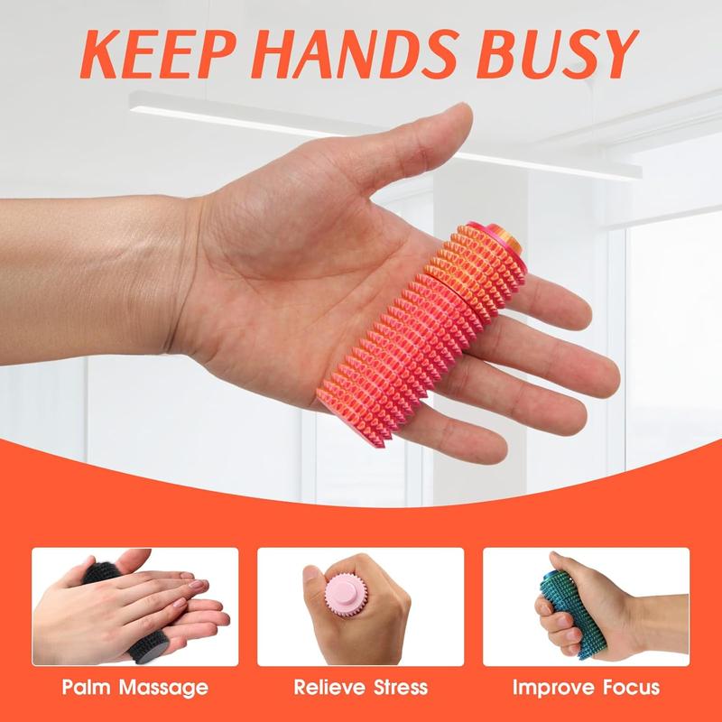【2PCS】Little Ouchies Prickly Spiny Click More Sharp Fidget Toy for Adults - Discreet Quiet Stress Relief Solution for Anxiety Focus Skin Picking Office Travel Use - Durable Spiky Sensory Stimulation Tool