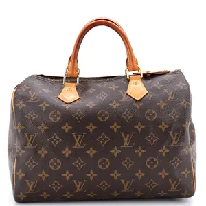 Pre-owned Louis Vuitton Canvas Coated Top Handle Bags Speedy Handbag Monogram Canvas 30 by Rebag