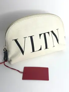 Pre-owned Valentino canvas Small Leather Goods cosmetic pouch