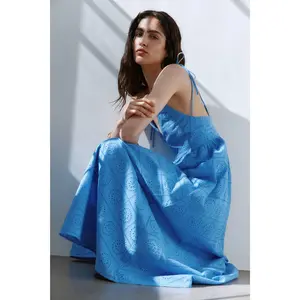 H&M Tie-strap broderie anglaise dress
