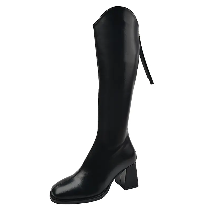 Stretch Over The Knee Boots Thick Leg Large Tube Plus Size High Heel Long Boots For Women