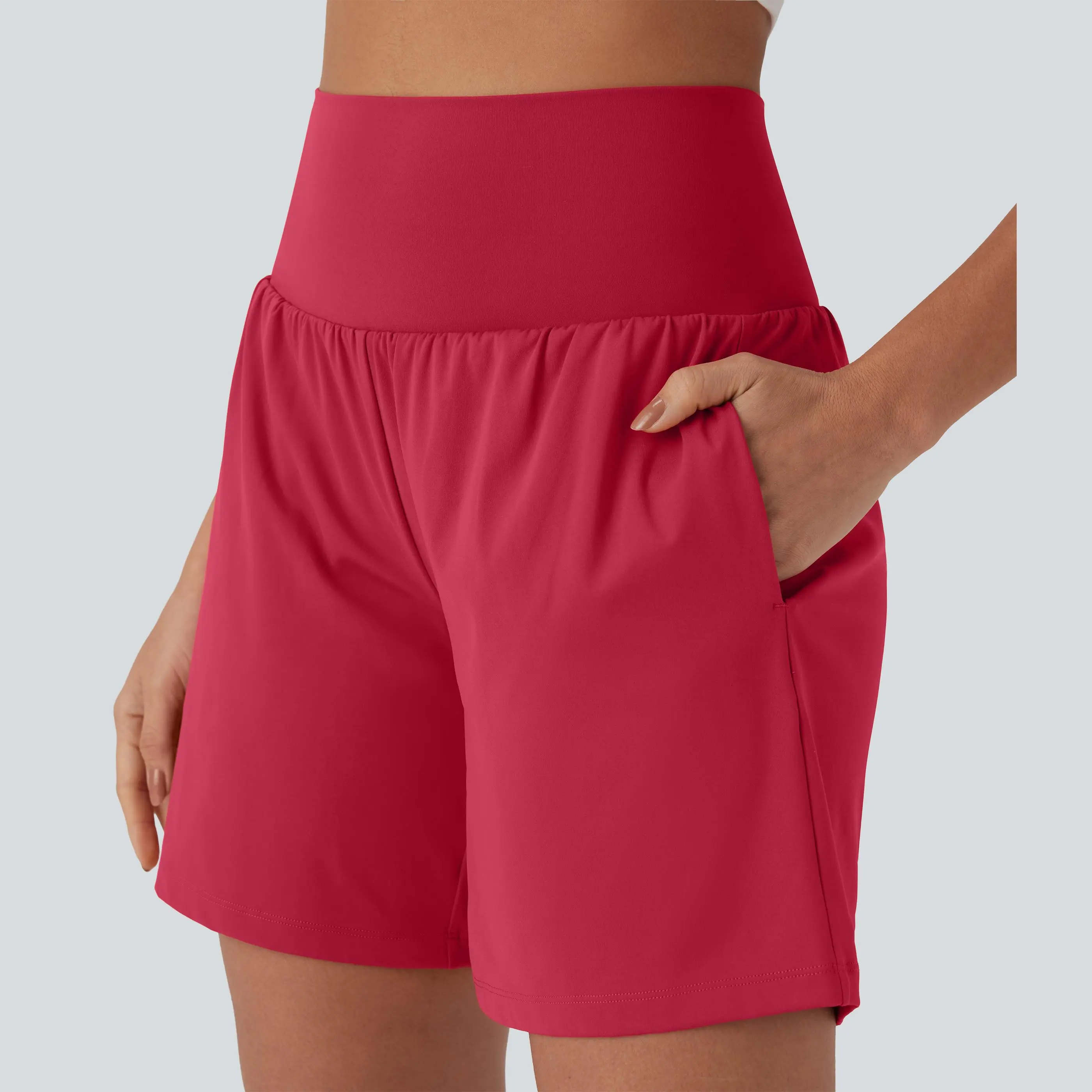 Halara Softlyzero Airy Super High Waisted 2-in-1 Cool Touch Yoga Shorts 7" with Pockets Halara Softlyzero Airy Super High Waisted 2-in-1 Cool Touch Yoga Shorts 7" with Pockets