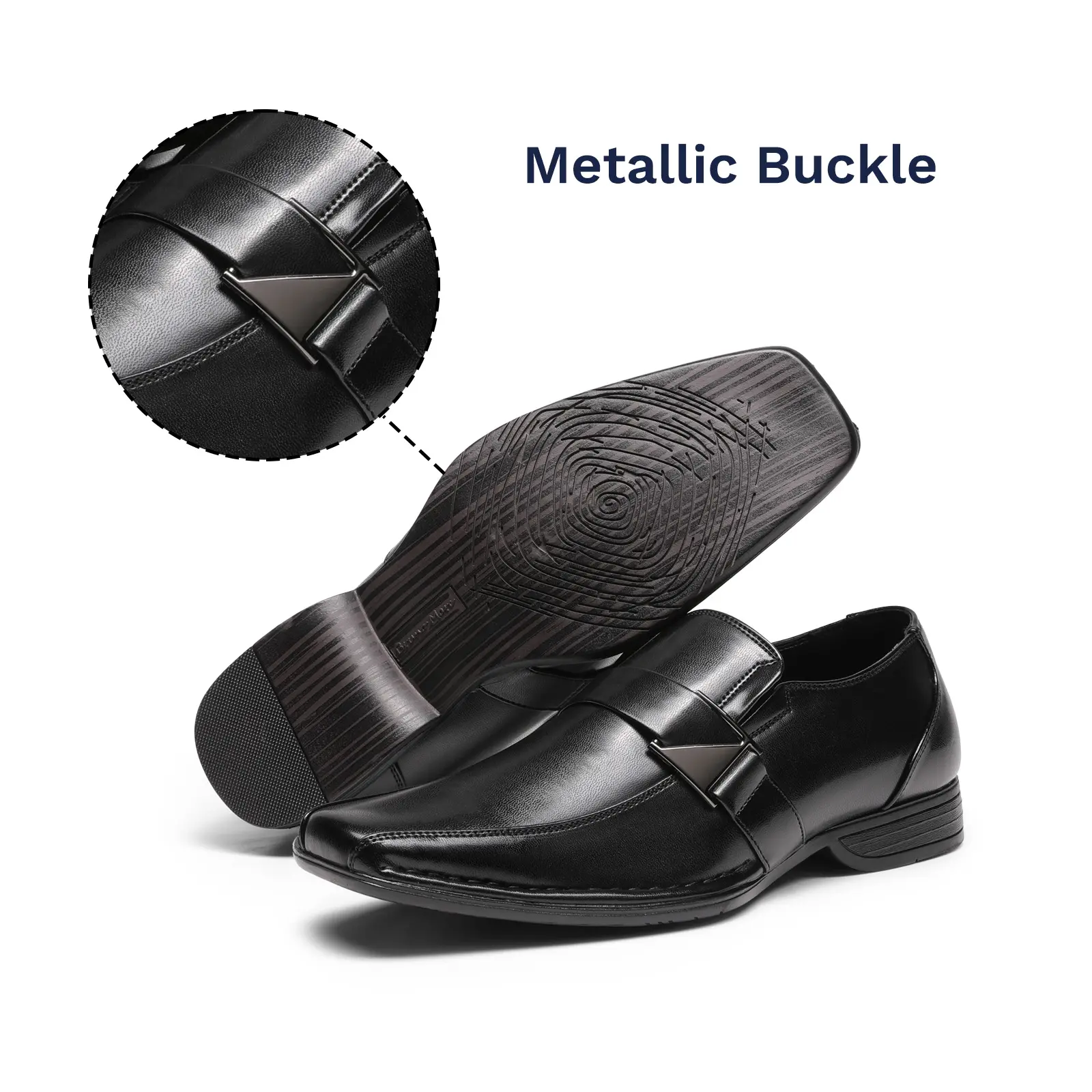 bruno marc men's giorgio leather lined dress loafers shoes Bruno Marc Men Oxfords Fashion Square Toe Shoes Slip On Loafers Dress Shoes GIORGIO-3 BROWN Size 9.5
