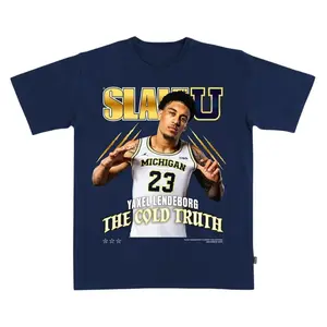 Yaxel Lendeborg Slam U The Cold Truth Shirt, Basketball Player Graphic Tee, Wolverines Fan Shirt for Students and Alumni, Gift for Game Day and Tournament Season 89S