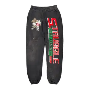 Saint Michael x Denim Tears Struggle Logo Sweatpants Black Multi