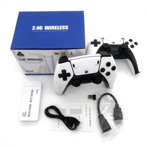 M15 Retro Gaming Console with 20,000+ Classic Video Games, 19 Emulators,  Plug & Play 4K HDMI Output, 64GB Storage, Includes2.4GHz Controllers，Portable Game Stick