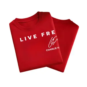 Live Free Shirt, Patriotic Red Shirt, Motivational Graphic Pullover, Unisex Streetwear, Gift for Men Women