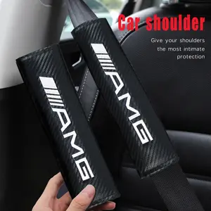 2pcs Car Seat Belt Cover Shoulder Protector Pad for Mercedes Benz Amg W203 W204 W220 W205 W211 W212 W201 W210, Comfortable & Durable Design