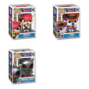 Sonic the Hedgehog Funko Pop! Games Figure – Mighty, Fang, or Mecha Sonic