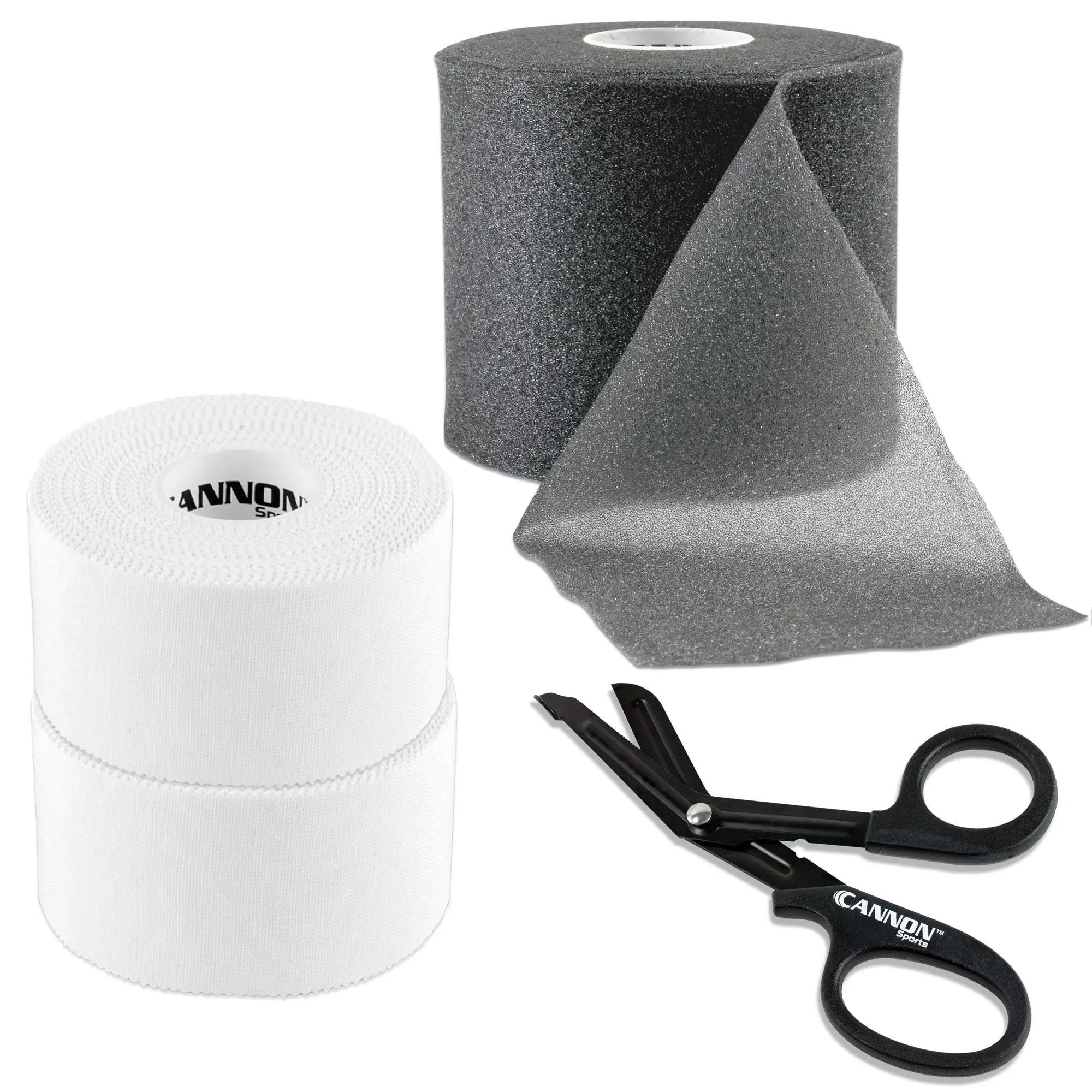 Premium Athletic Tape and Pre-Wrap Set with Scissor - Easy Tear, Strong Support - Hypoallergenic & Breathable