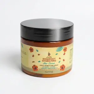 Roseroothair Hydrating Hair Mask | Deep Moisture Treatment for Dry Damaged Curly Natural Hair | Shea Butter & Rosehip Oil | 5oz