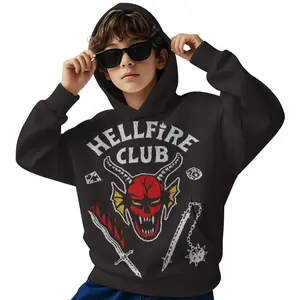 Stranger Things Teen Sweatshirt Jogging Clothing Hoody pullover gift Hooded sweater kids Anime movie children funny fancy Casual fancy long sleeve Tees sport D1229-008