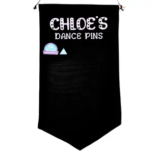 Dance Competition Banner, Hearts Sign for Pins, Heats Font, Competitive Dancer Award Pennant Display, Dancer Recital Gift for Dance Team