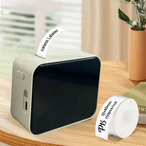 Portable mini label maker, portable wireless printer, thermal label printer. Can print name labels, item labels, and can labels, making it a perfect Valentine's Day gift.