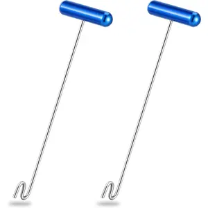 2 Pcs 12 in Stainless Steel Fish Hook Remover Quick Hook Removal Device Saltwater Aluminum Fish Dehooker for Fisherman Fishing