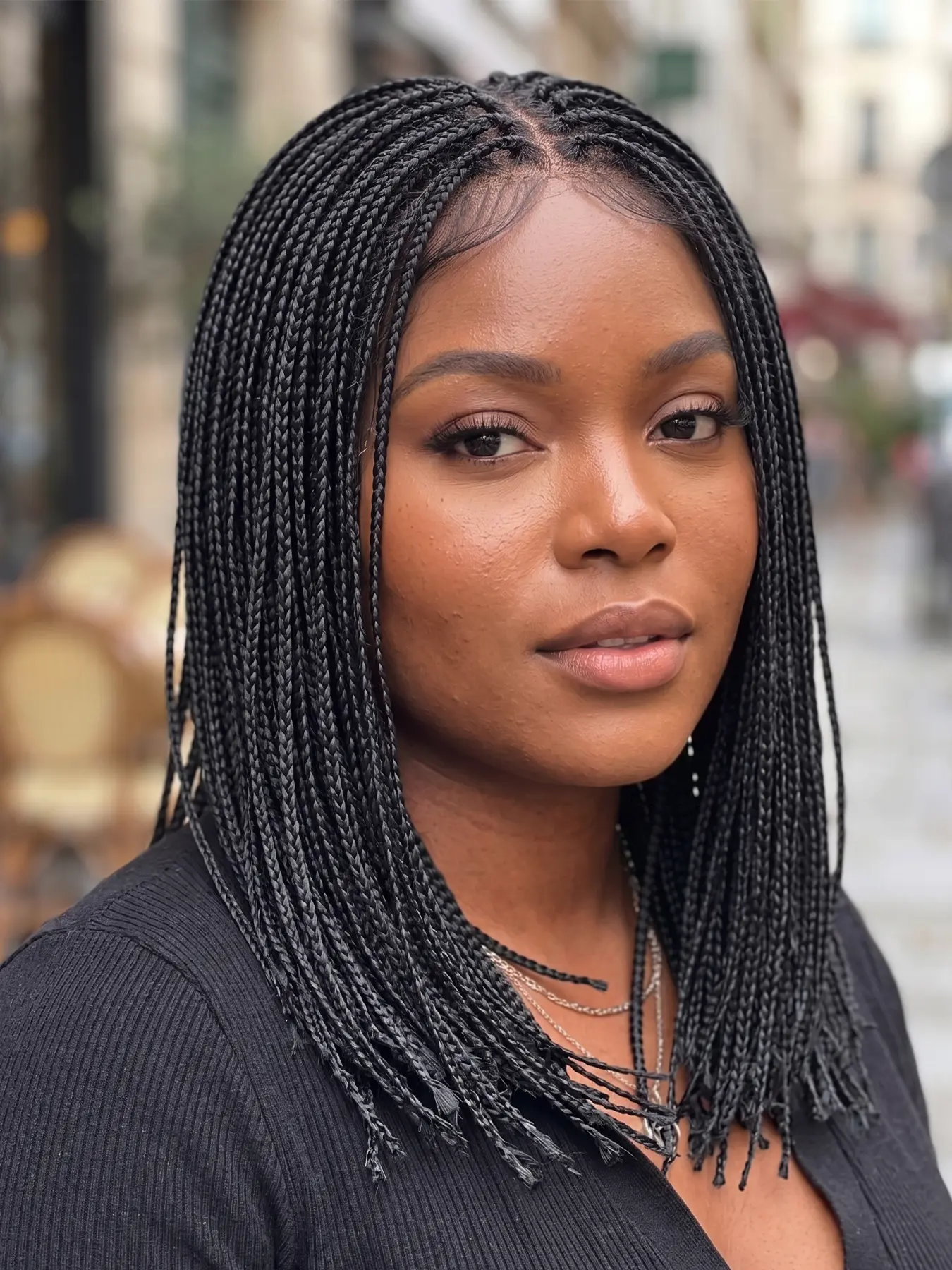12" Micro Braids Hair Small Box Braided Wig Synthetic 6*6 Lace Front Braided Wig Short Bob Braids Cornrow Beginner-friendly Braided Wig Lightweight Thin Micro Braids Wigs With Baby Hair Ready To Wear Daily Summer Braided Wig For Black Women