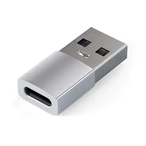 Satechi Type-A to Type-C Adapter - USB-A Male to USB-C Female, 5Gbps Data Transfer, Aluminum Converter for MacBook, iMac, Laptop, PC