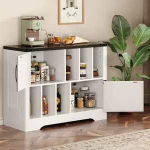 Fathersdaygift Summervibes Flash sale home items Spacious Vinyl Storage & Record Player Stand – 39-inch Wooden Entertainment Cabinet with 2 Barn Doors, Capacity for Up to 450 Albums. Farmhouse Style Media Console, ideal for Living Room, Bedroom and Office