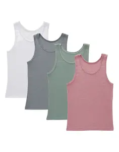 Hanes Originals Ultimate SuperSoft Girls' Tank, 4-Pack Assorted