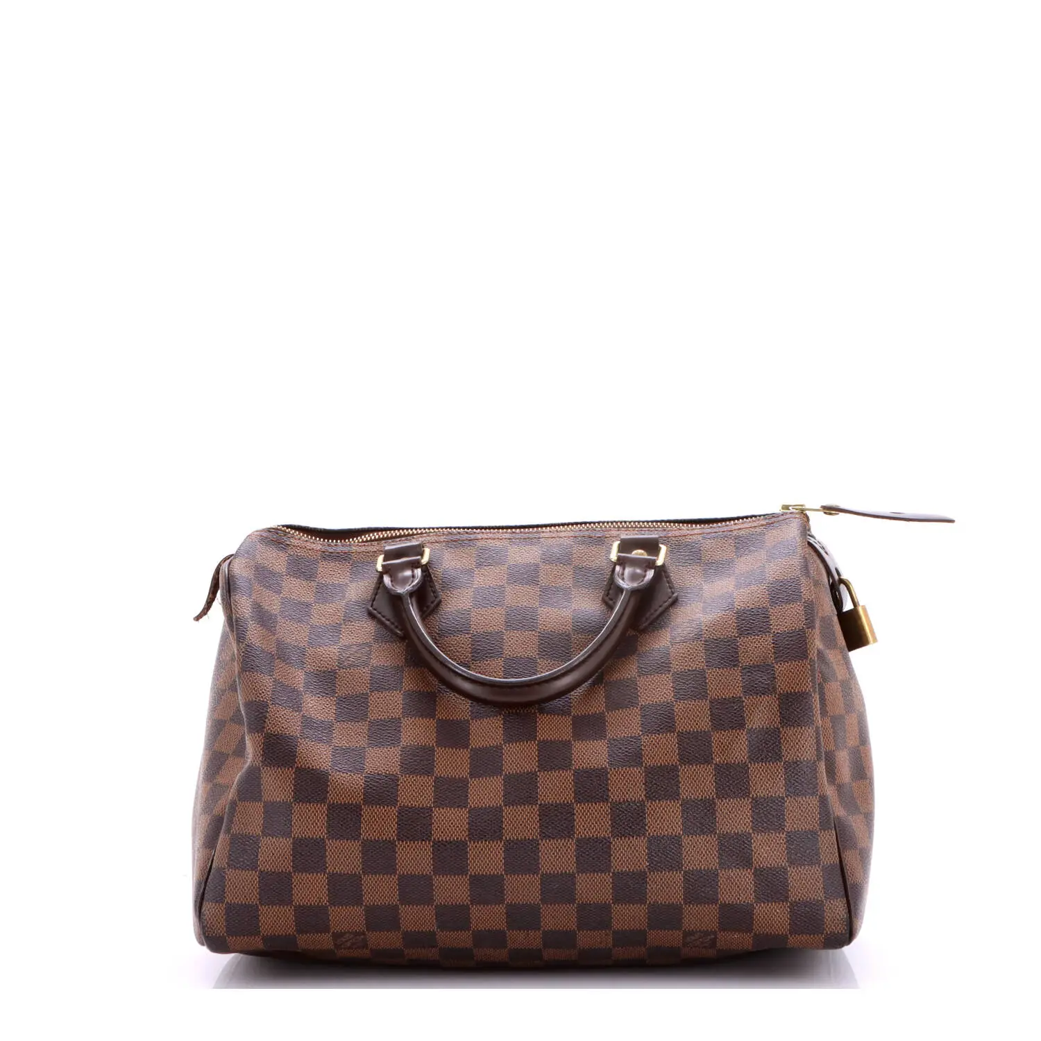 Pre-owned Louis Vuitton Canvas Coated Top Handle Bags Speedy Handbag Damier 30 by Rebag