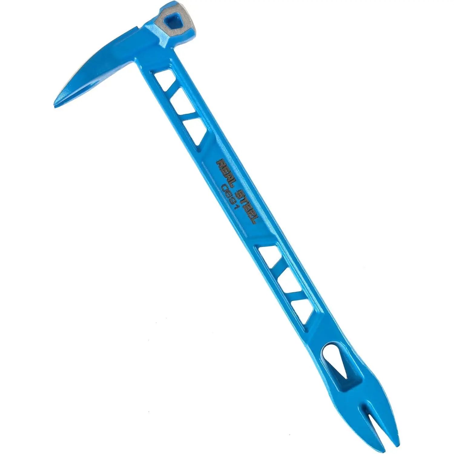 Traiisutor Tools 10" Real Steel Double-Ended Nail Puller Cats Paw Pry Bar, Construction Tools for DIY Home Supplies Projects (0691)