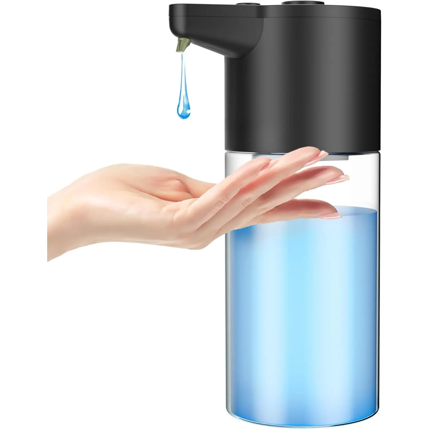 Automatic Soap Dispenser Touchless,Simple Physical Adjustment,Low  Consumption Hand Dish Soap Dispenser Kitchen Bathroom,Hands Free Auto