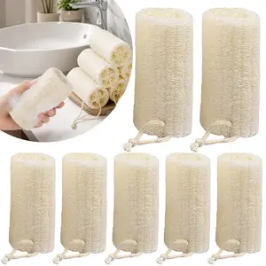 Pack of 7 Natural Loofah Body Scrubber Sponge, 5 Inches Organic Luffa for Exfoliating & Smooth Skin Cleansing, Ideal for Men & Women, Spa & Shower Use