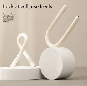Car-mounted home-use portable flexible curved U-shaped hook multi-functional desktop mobile phone holder simple lockArbitrarily bendable,Versatile uses,Lightweight and portable,