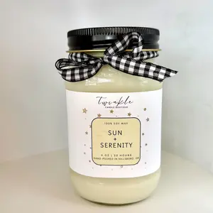 Sun + Serenity Candle Decor