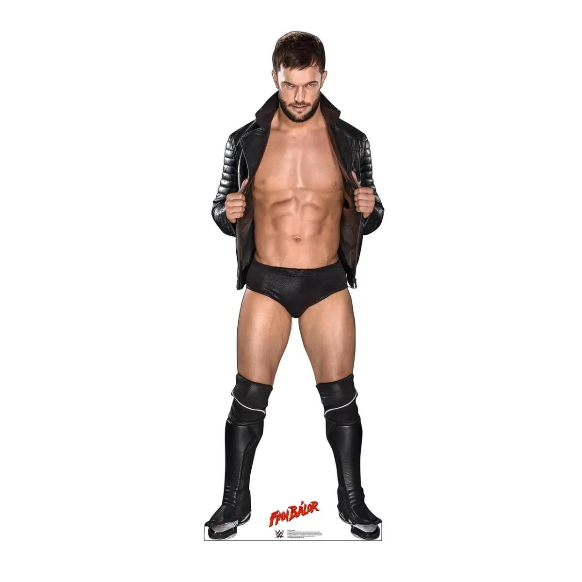 Advanced Graphics 71" x 25" WWE Finn Balor Open Leather Jacket Cardboard Cutout - Photo Print Home Decor, Wrestling Memorabilia for Parties