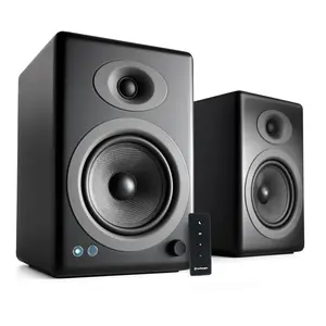 Audioengine A5+ Premium 150W Speakers for Music, Gaming & Home Theater, Powerful Bookshelf Studio Monitors