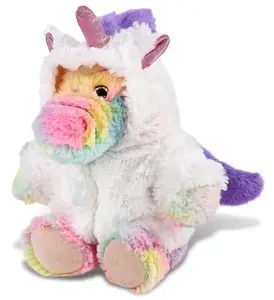 PLUSH UNICORN - SUPER-SOFT PLUSH - RAINBOW SITTING ALLIGATOR 8"