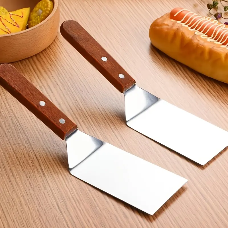 1pc Stainless Steel Frying Spatula, Pancake Turner, Steak Spatula, Cake Spatula, Kitchen Tool