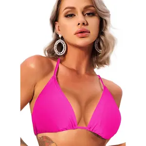 Halter String Triangle Bikini Top for Women Sexy Brazilian Swimsuit Bathing Suit Swim Top