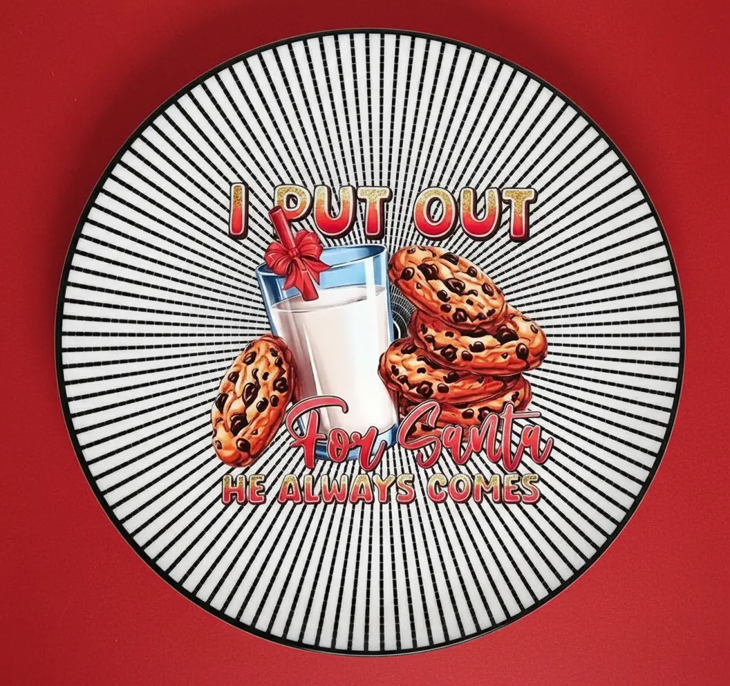 I Put Out For Santa - Dessert Plate for Christmas Cookies