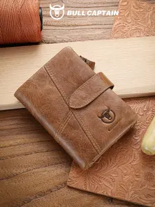 Men's Genuine Leather Wallet Short Vertical Multi-Functional Detachable Belt Coin Purse Business Casual Hard Coin Bag