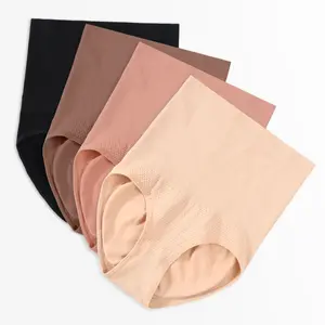4Pack High Waisted Shapewear for Women Tummy Control Panty Underwear Seamless Comfort Slimming Sexy Basic Minimalist Briefs Womenswear Compression