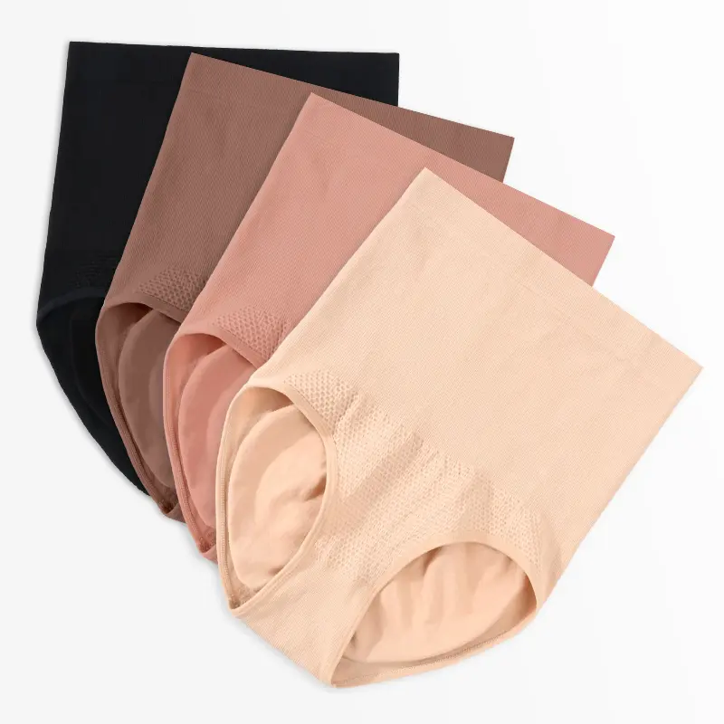 4Pack High Waisted Shapewear for Women Tummy Control Panty Underwear Seamless Comfort Slimming Sexy Basic Minimalist Briefs Womenswear Compression