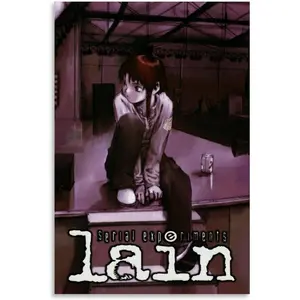 Anime Serial Experiments Lain Manga 1 Poster for Room Aesthetic Decorative Canvas Picture Printing Wall Art 08x12inch(20x30cm) Unframe-Style-1