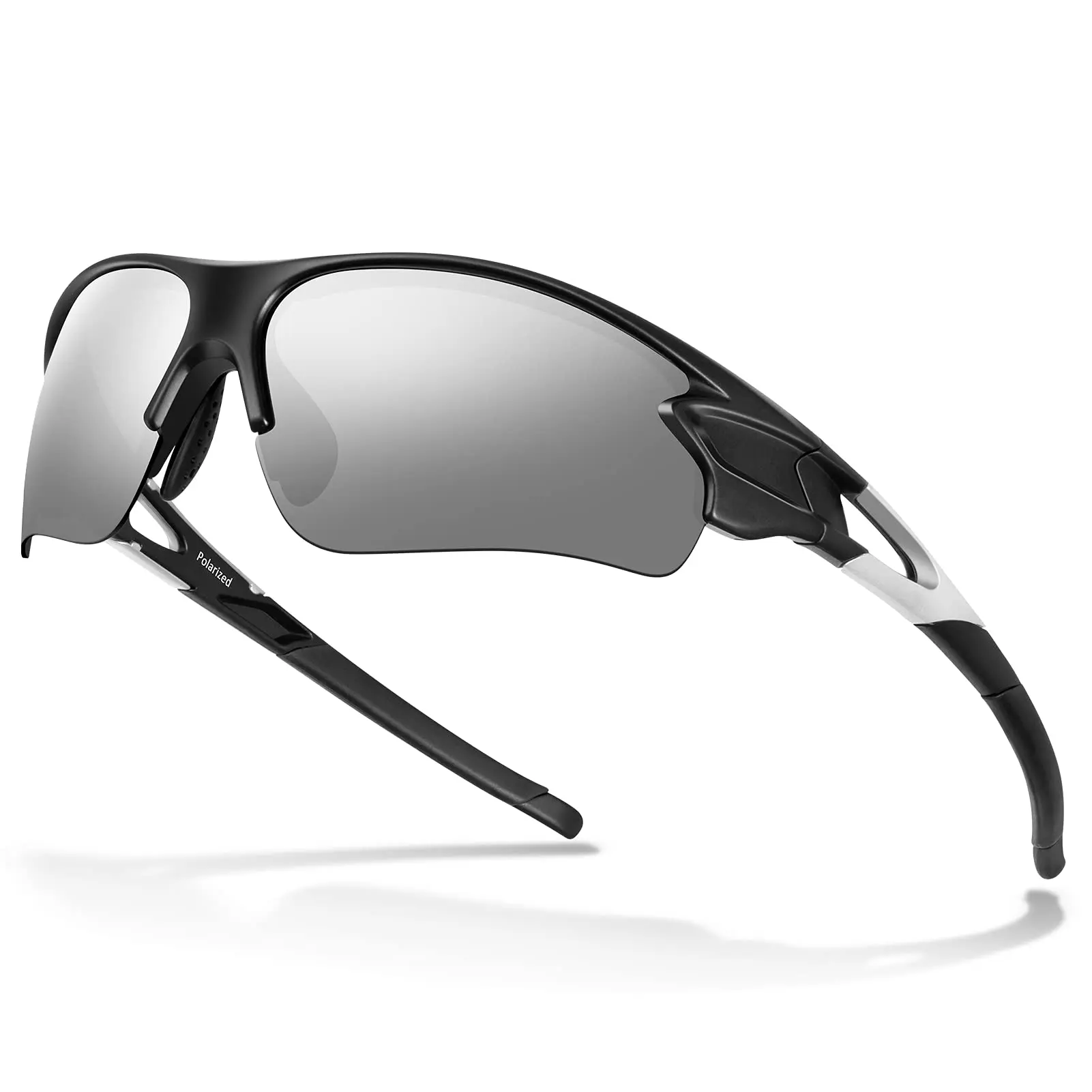 BEACOOL Polarized Sports Sunglasses for Men Women Youth Baseball Fishing Cycling Running Golf Motorcycle Tac Glasses Soft Nose Pad