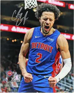 Cade Cunningham Detroit Pistons Autographed 8" x 10" Scream Photograph - Fanatics Authentic Certified