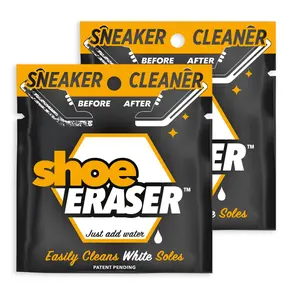 Shoe Eraser Instant Sole and Sneaker Cleaner, Premium, Disposable, Dual-Sided Sponge for Cleaning & Whitening Shoe Soles (2 Pack)