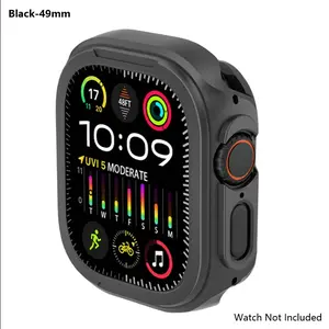 Aluminum Alloy Metal Case Watch Protector for Apple Watch Series 1-11 Se & Ultra 3/2/1 ,the suitable size is 42/44/45/46/49mm.Integrated full-coverage aluminum alloy metal watch case, shockproof and scratch-resistant, Accessories.   [Watch Not Included]